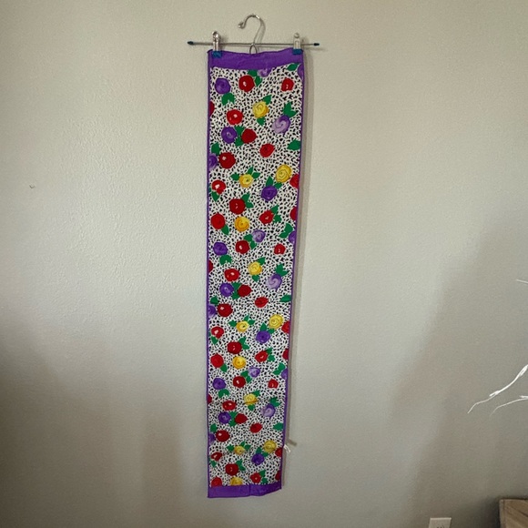 Vintage Baar & Beards Silk Floral Scarf - Picture 2 of 7